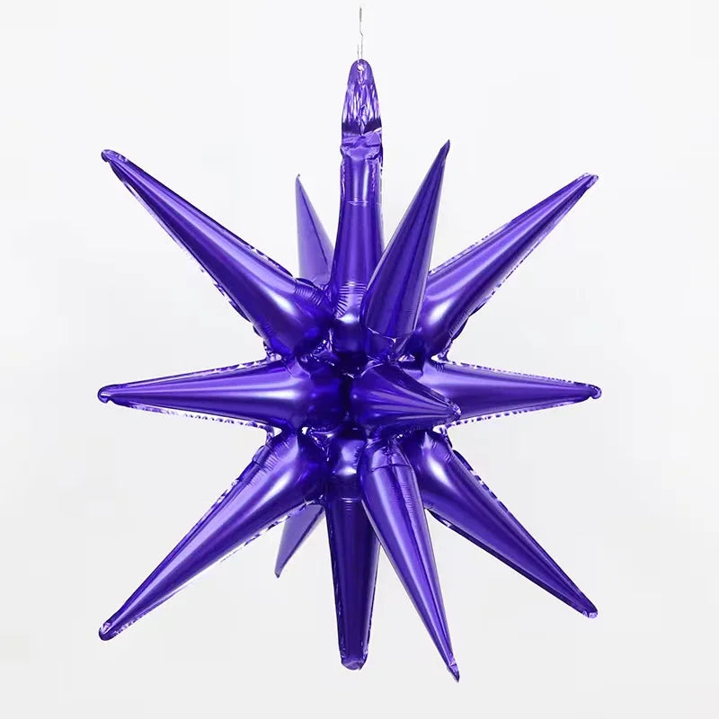 2/5pcs 22inch 4D Conjoined Explosive Star Balloon Birthday Party Wedding Supplies Aluminum Foil Water Droplet Ballon Decoration