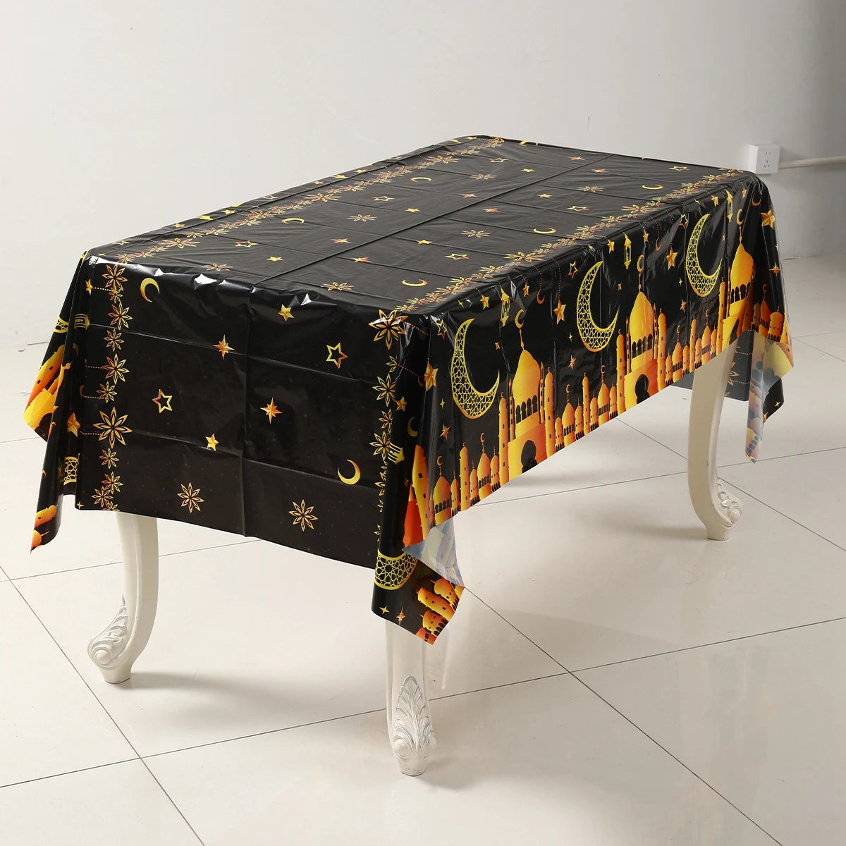 Eid Mubarak Tablecloths Ramadan Decoration 2025 for Home Islamic Muslim Party Decor Ramadan Kareem Tableware Eid Al Adha Gifts