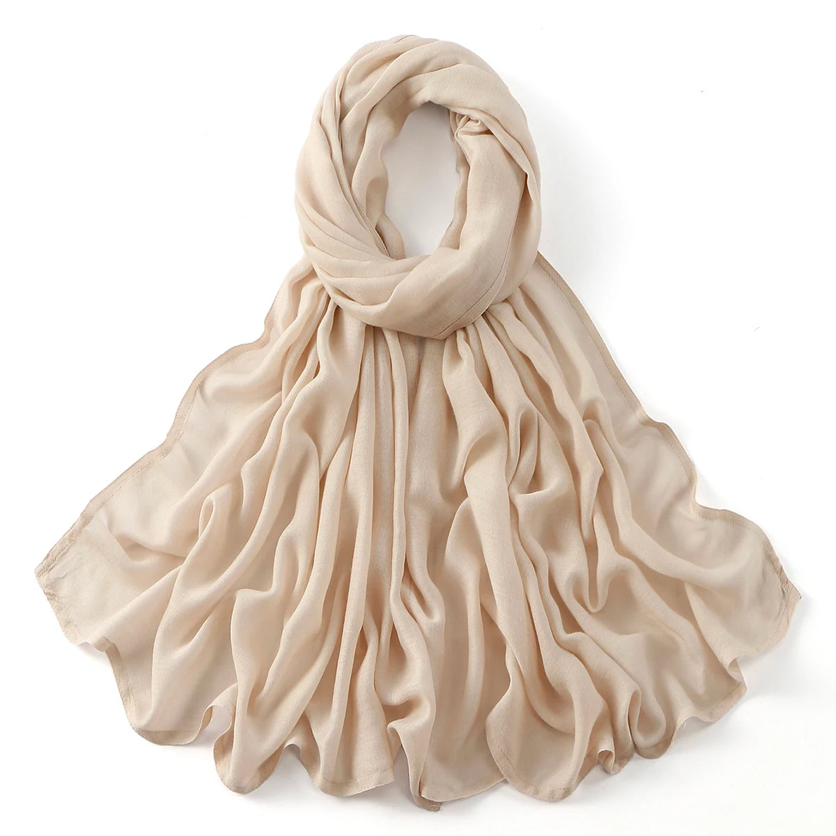 Cotton Rayon Modal Muslim Hijabs For Women Scarf Thin Plain Shawls Femme Musulman Soft Headscarf Islam Turban Headband 185*75CM