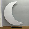 6.5ft Portable Crescent Moon Shape Stand for Baby Shower Newborn Kids 1st Birthday Party Photography Backdrop Cover Customized