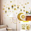 Eid Mubarak Window Sticker 2025 Kareem Ramadan Decor for Home Ramadan Mubarak Wall Sticker Islamic Muslim Wall Decals Decor