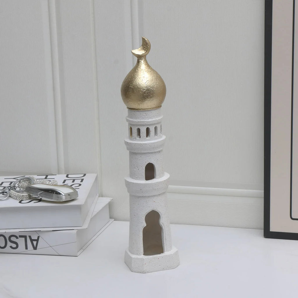 1 PC Candlestick Muslim Kaaba Dome Mosque Islamic Desktop Ornament Table Car Decor Crafts Gifts