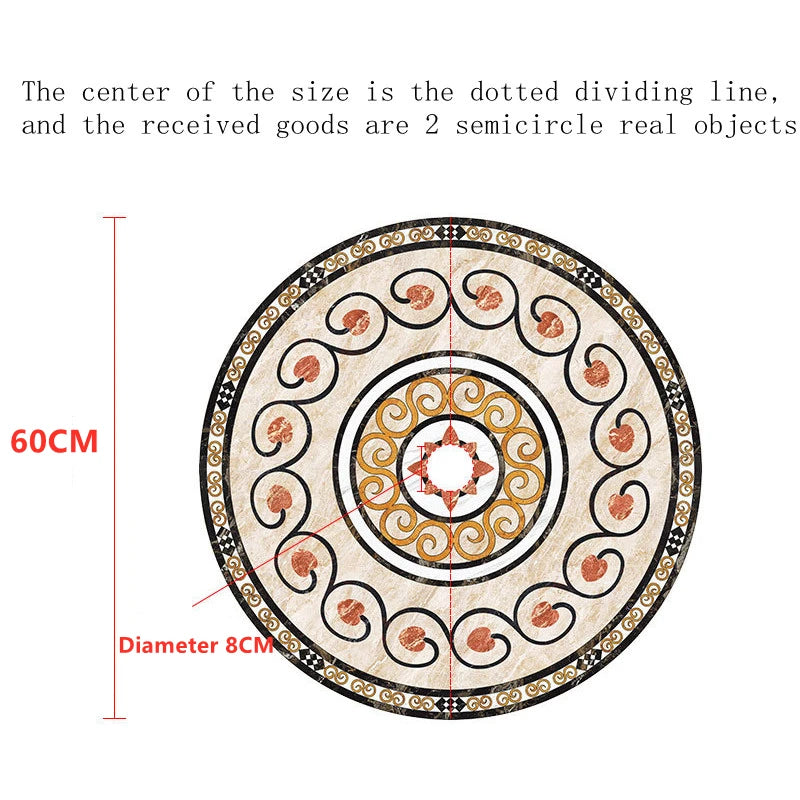 Creativity Ceiling Decorative Parquet Floor Ceiling Lamp Decorative Cover Waterproof Self-adhesive Stickers Living room Decorate