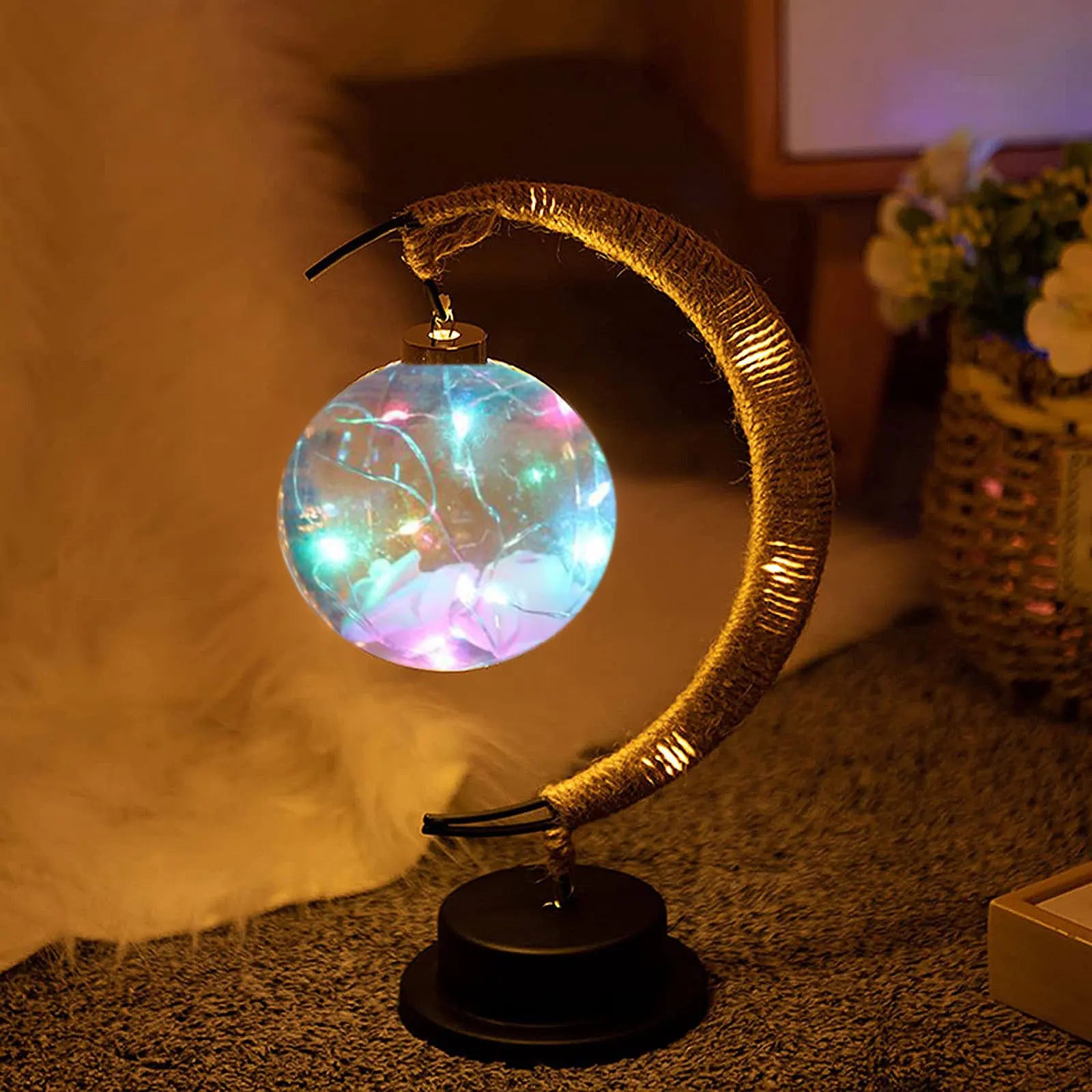 Ramadan Desk Lamp Led Moon Lamp Decoration for Home Metal Ramadan Kareem Light Decoration Eid Mubarak Muslim Eid Al Adha Gifts