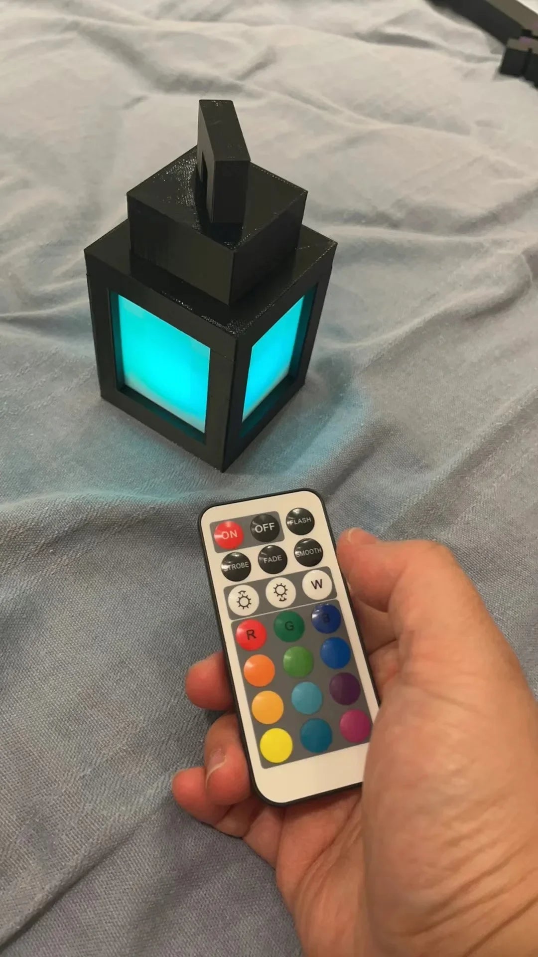 Luminous Lantern Nightlight Rechargeable Game Pixel Light Surrounding Children's Bedroom Atmosphere Light Home Decor Ornament