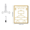 Ramadan Advent Calendar, Ramadan Advent Countdown Mubarak Acrylic Moon Ramadan Decoration ,Eid Mubarak Party Decoration