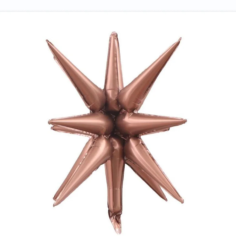 2/5pcs 22inch 4D Conjoined Explosive Star Balloon Birthday Party Wedding Supplies Aluminum Foil Water Droplet Ballon Decoration