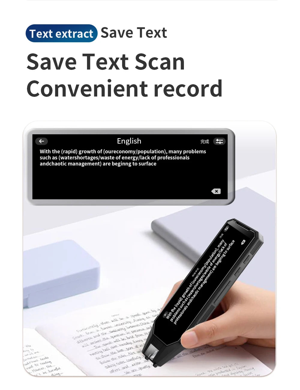 Real-Time Translation Pen for 134 Languages Reading & Dictionary
