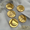 5pcs Eid Mubarak Acrylic Disc Cupcake Topper Charm Disc Muslim Islamic Ramadan Kareem Eid Al-Fitr iftar Dessert Table decoration