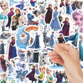 55PCS Cartoon Disney Frozen Graffiti Sticker DIY Decoration PVC Waterproof Skateboard Notebook Graffiti Toys Gifts