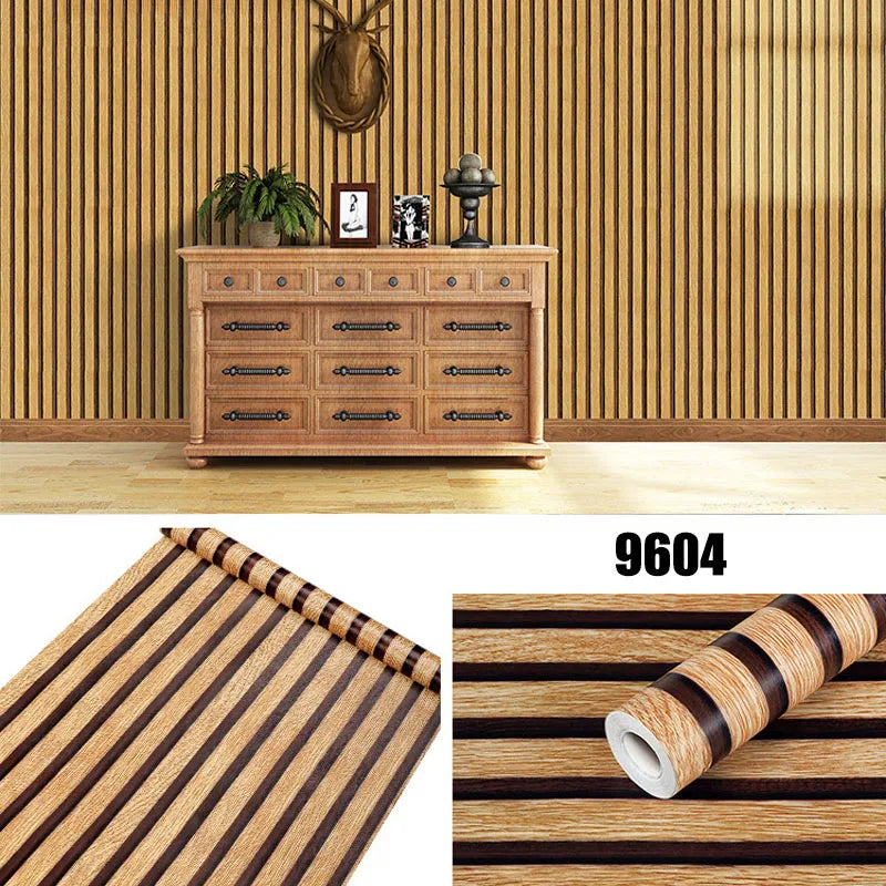 Grid Stripes Peel and Stick Wallpaper Self Adhesive Wall Stickers Wallpapers Home Decor PVC Room Decoration 45cm Sticker