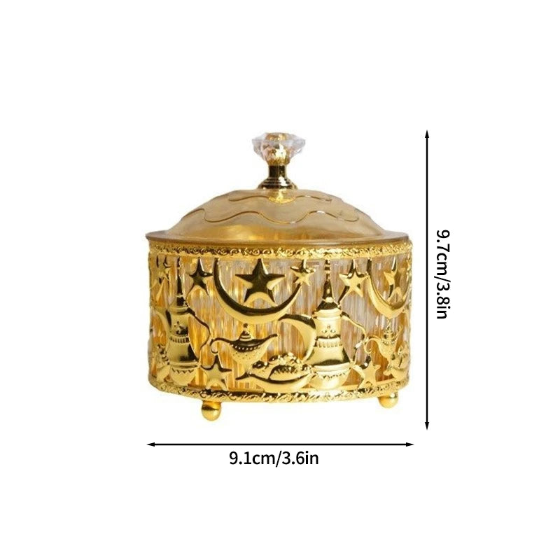 2026 Eid Mubarak Candy Holder Ramadan Candy Tray Holder Muslim Party Supplies Ramadan Eid Candy Box Islamic Decoration