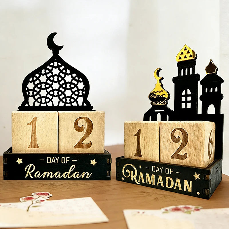 Countdown Ramadan Calendar Ramadan Decorations 2026 Advent Calendar Eid Festival Party Supplies Muslim Calendar Party Decoration