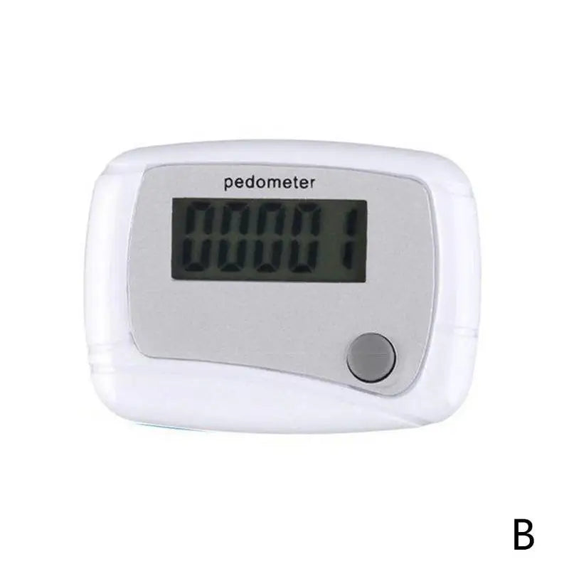 Healthy Sports LCD Pedometer – Step, Calorie & Distance Digital Counter, Pocket Clip