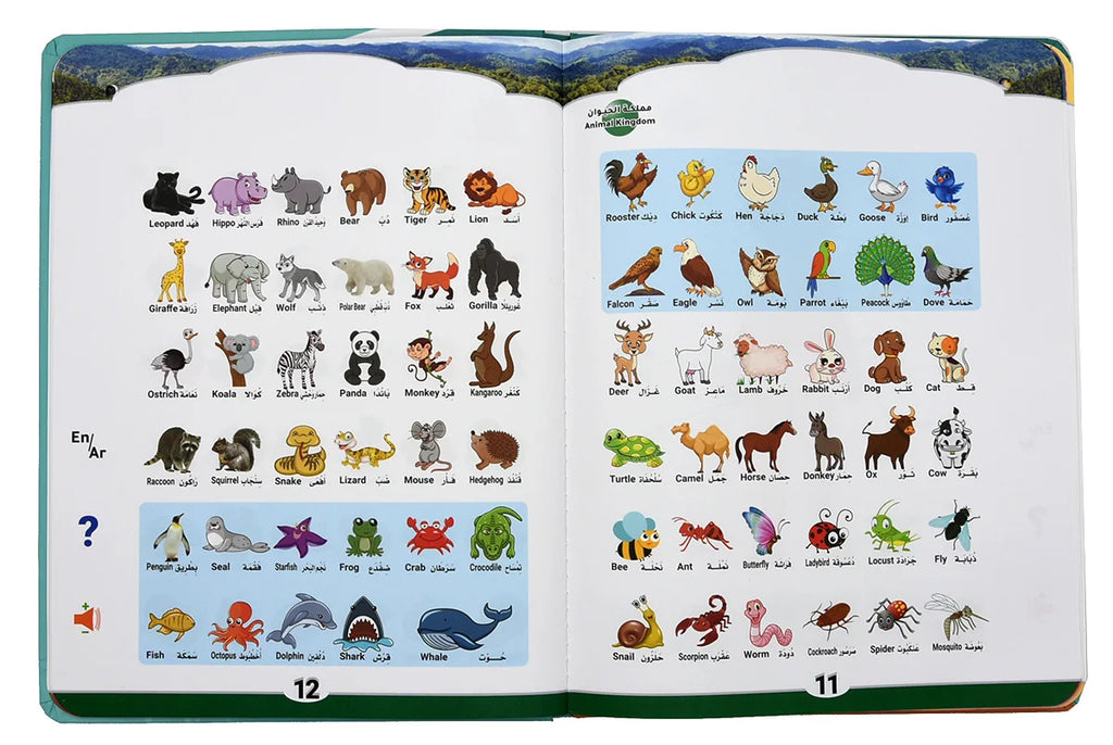 Bilingual Arabic-English Interactive E-Book for Kids Learning Alphabets &amp; Quran
