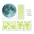 Luminous Moon Stars Wall Stickers for Kids room Bedroom Decor Glow in the dark Earth Wall Decals Noctilucent Stickers Home Decor