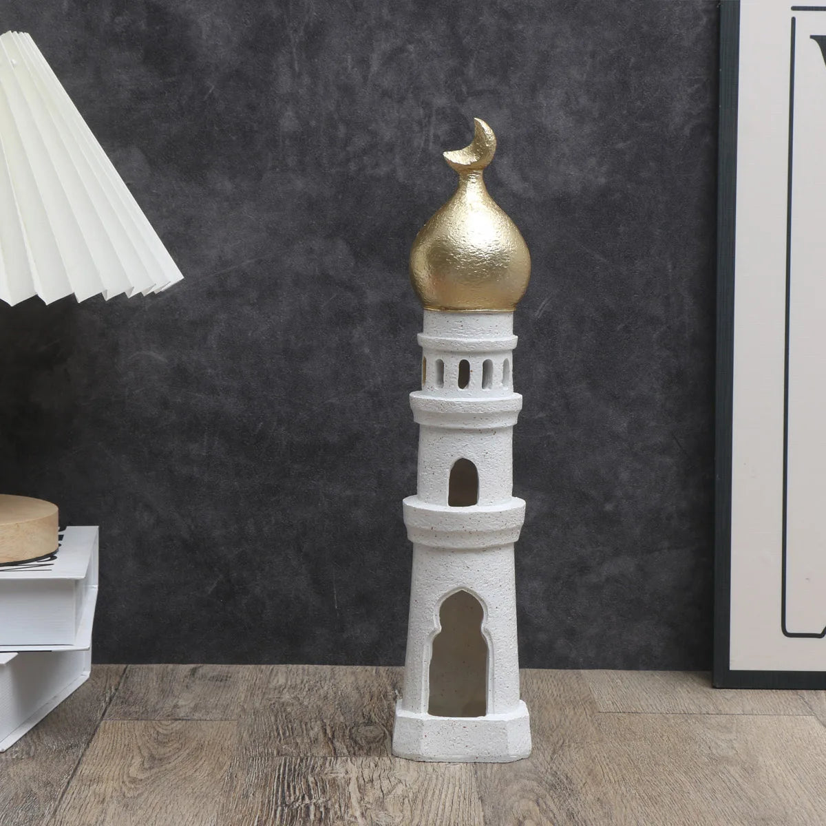 1 PC Candlestick Muslim Kaaba Dome Mosque Islamic Desktop Ornament Table Car Decor Crafts Gifts