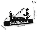 Ramadan Table Ornament Wooden Acrylic Moon Star Castle Eid Mubarak DIY Home Kareem Ramadan Decoration Islamic Muslim Party Gift