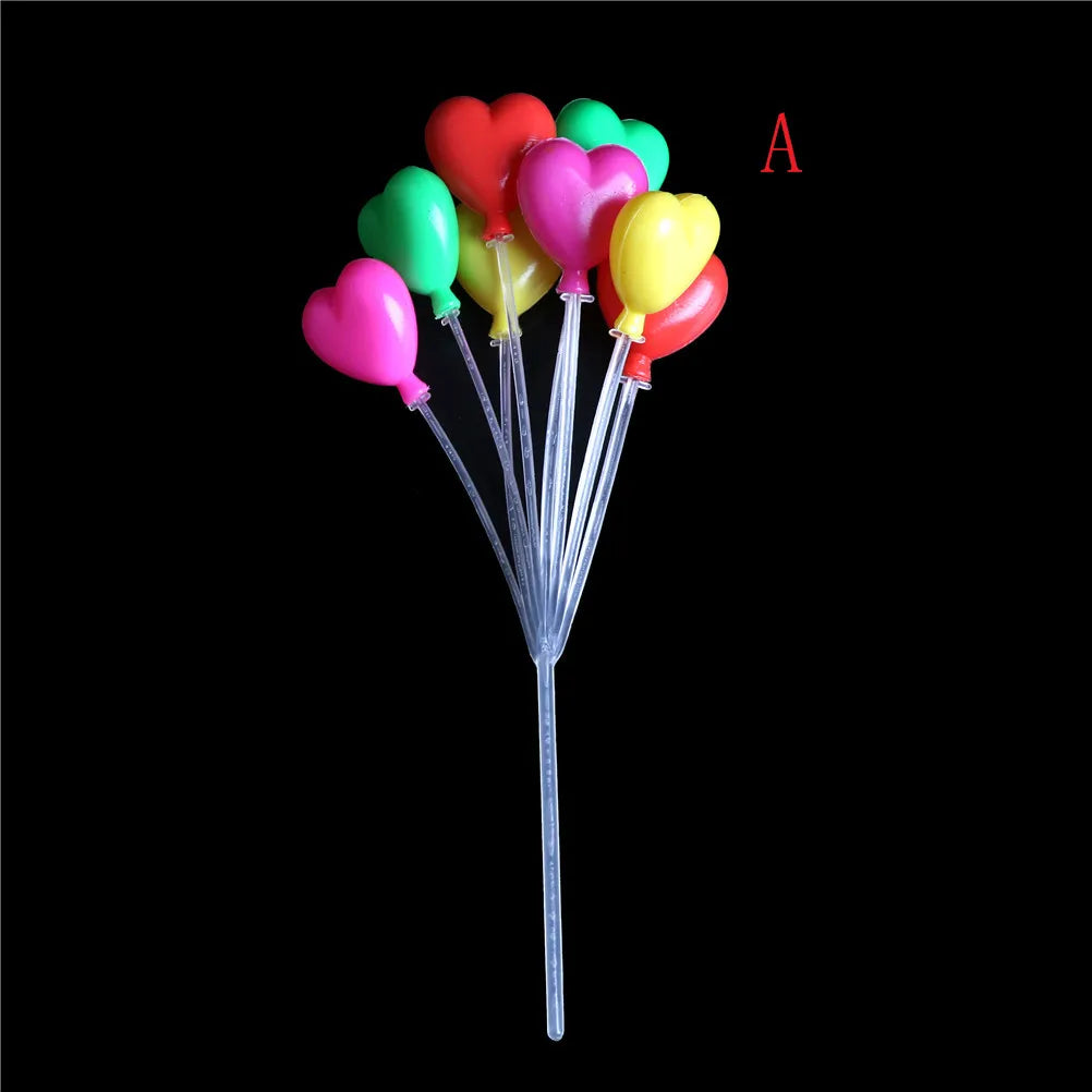 Colorful Mini Balloon Garland - Plastic String Toys to Brighten Up 1:12 Dollhouse, Diorama & Train Layout Displays