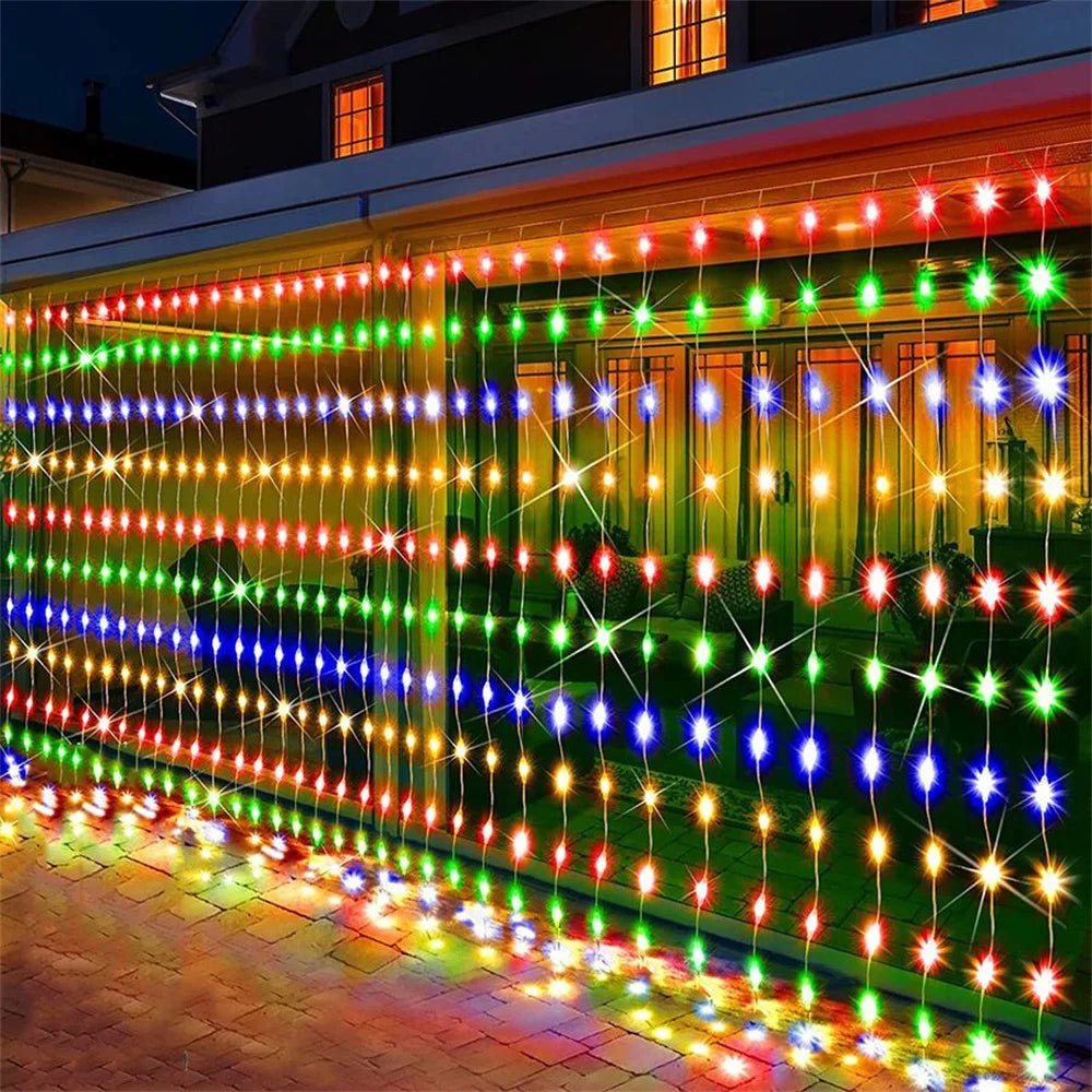 3/4/6M USB Curtain LED String Lights Fairy Lights EID Mubarak Bedroom Wedding Valentine's Day Ramadan Home Decoration 2026