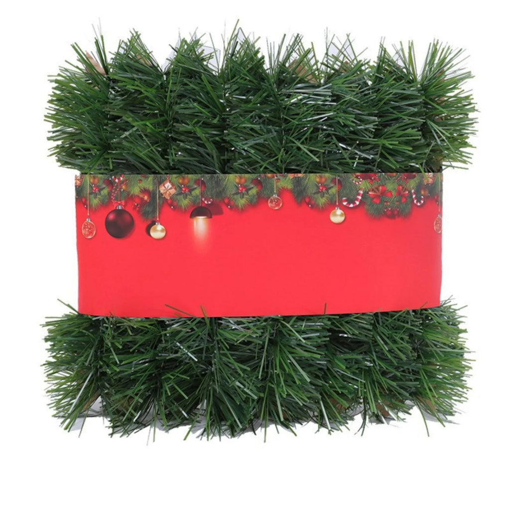 3/5M Handmade Christmas Strips Artificial Cedar Needles Green Seasonal Garland For Christmas TV Cabinet Winter Holiday Decor