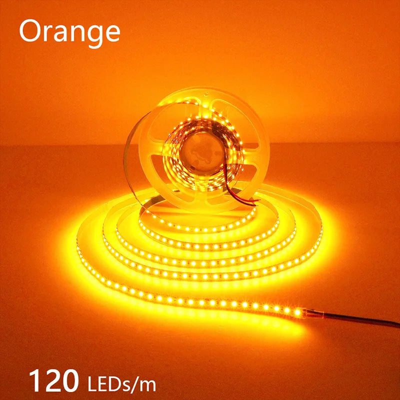2835 5M 300 600 1200LEDs LED Strip DC12V 24V 120LEDs/m Home Waterproof IP65 Lamp Strip  Flexible And Cuttable Soft Lamp Bar