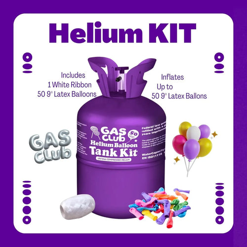 13L Helium Tank for Balloons At Home Helium Balloon tank Up To 50 Latex Balloons