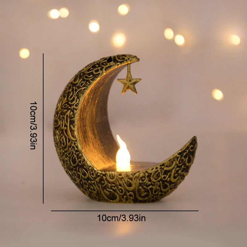 Ramadan Kareem Led Lantern Light Eid Mubarak Ornaments Decoration for Home 2026 Islamic Muslim Party Supplies Eid Al-Fitr Gift