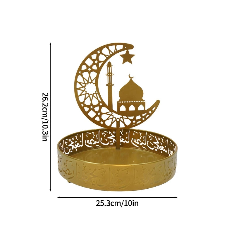 2026 Eid Mubarak Candy Holder Ramadan Candy Tray Holder Muslim Party Supplies Ramadan Eid Candy Box Islamic Decoration