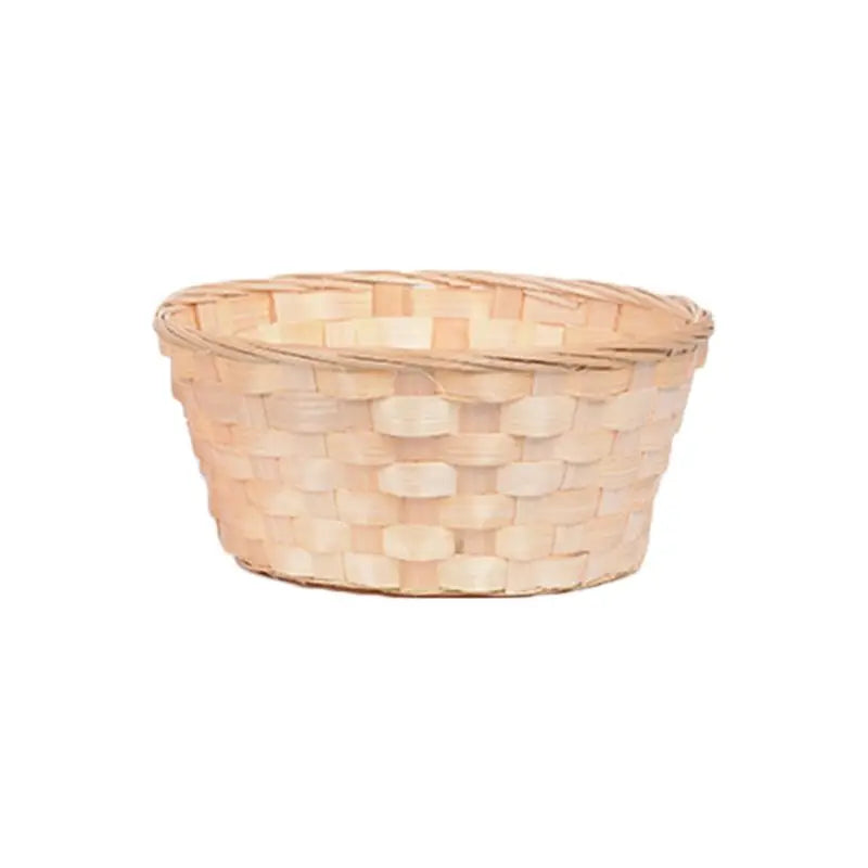Practical Round Wicker Basket Hampers Woven Bamboo Fruit Bread Basket Storage Hamper Blanket Hamper Baskets
