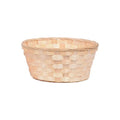 Practical Round Wicker Basket Hampers Woven Bamboo Fruit Bread Basket Storage Hamper Blanket Hamper Baskets