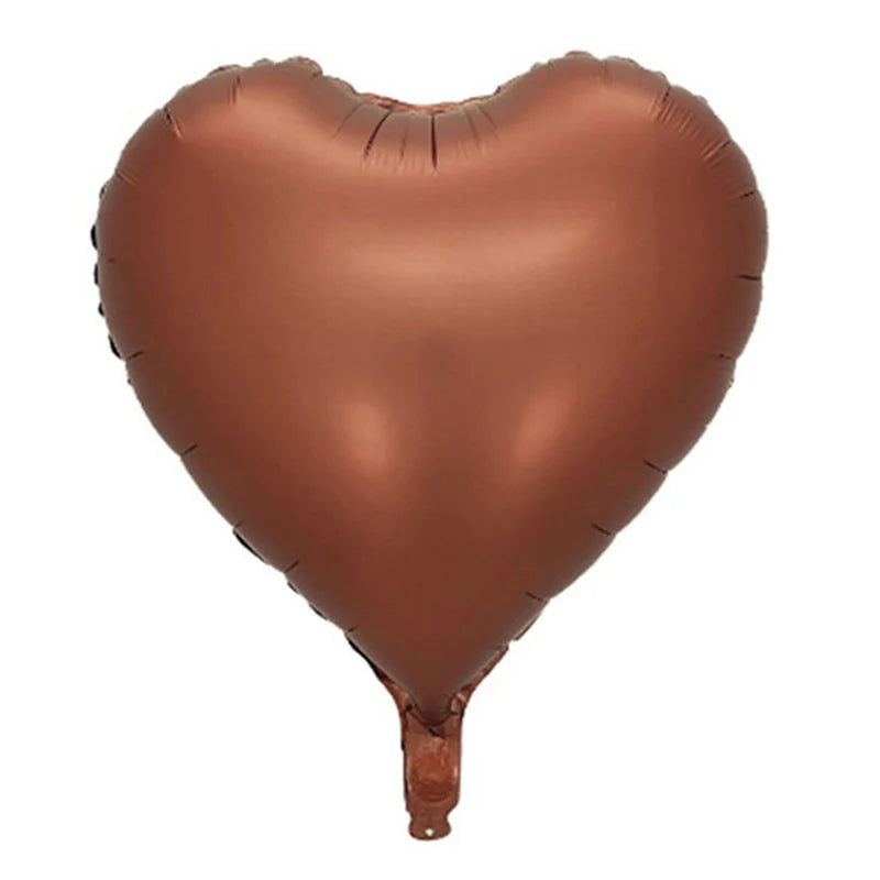 10/5/3Pcs Cream Heart Foil Balloons 18inch Multi Pink Beige Heart Helium Balloons for Wedding Birthday Party Decorations Globos