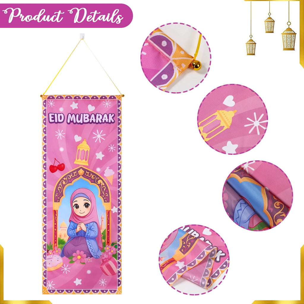 Ramadan Kareem Hanging Flag Ramadan Decoration 2026 For Home Eid Mubarak Ramadan Kareem Islamic Muslim Party Eid Al Adha Gifts