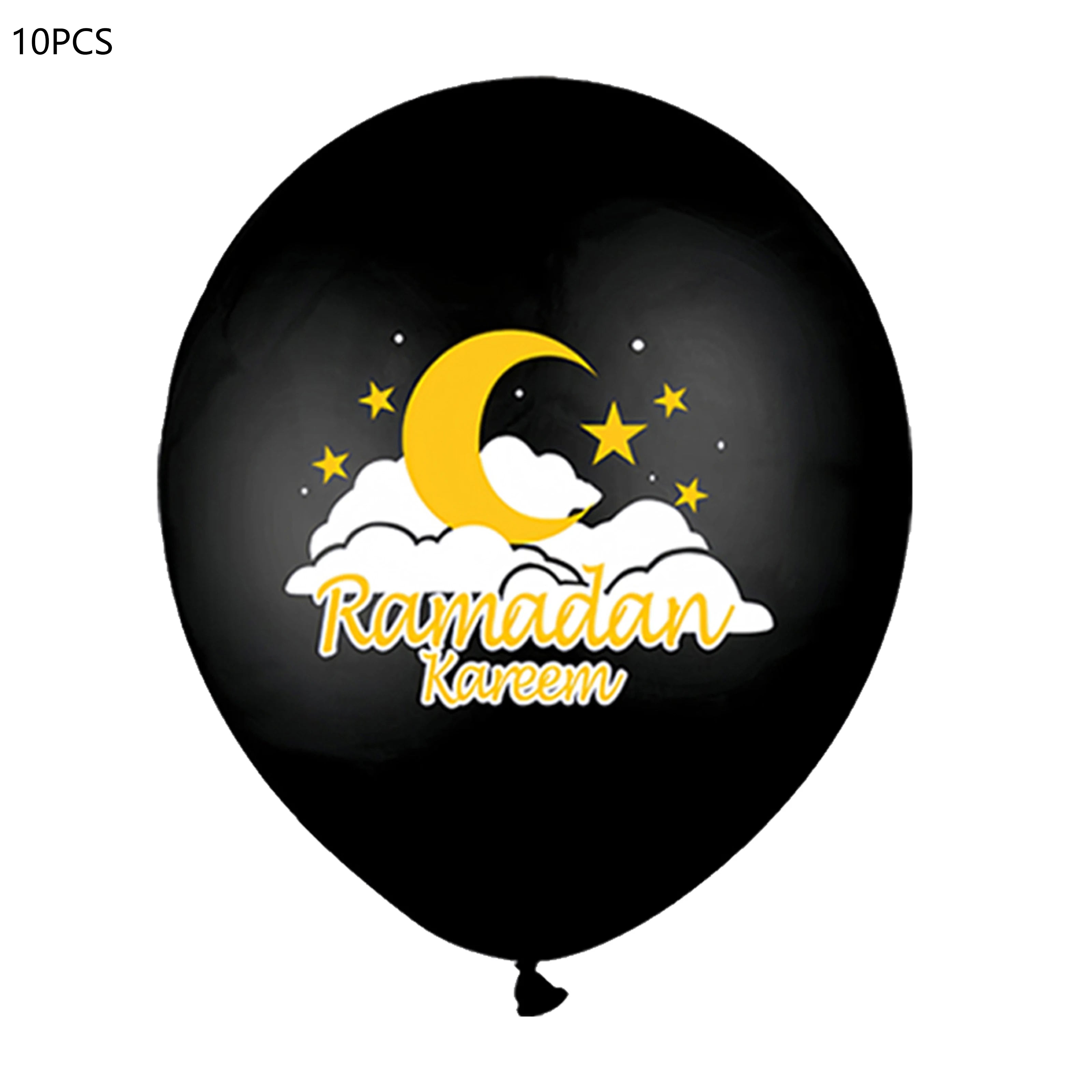 10/11/15/22pcs Eid Mubarak Latex Balloon Ramadan Kareem Decoration Air Globos Ramadan Mubarak Festival Party Supplies