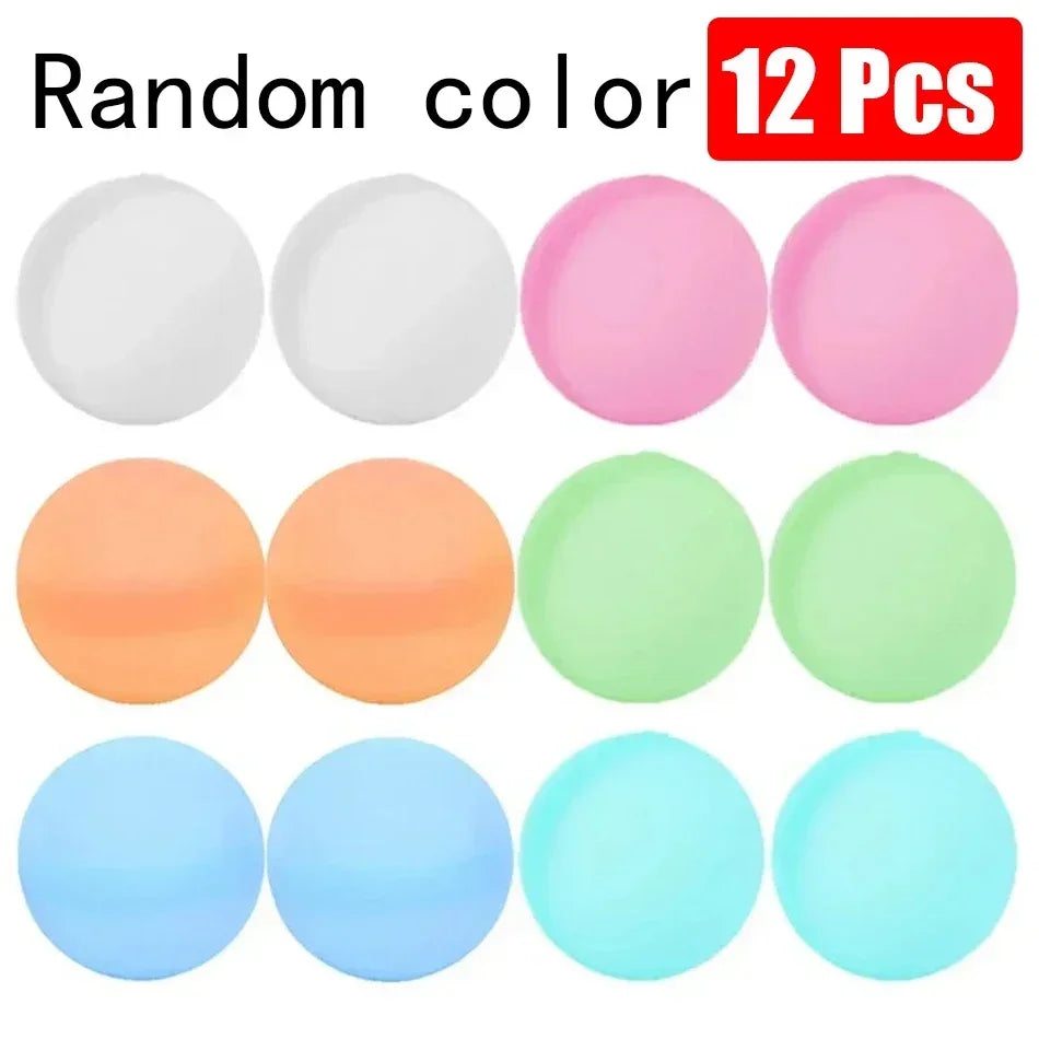 Reusable Water Balloons Toys Quick Fill Self Sealing Water Bomb for Summer Games Children's Adults Outdoor Activities Toy Gifts