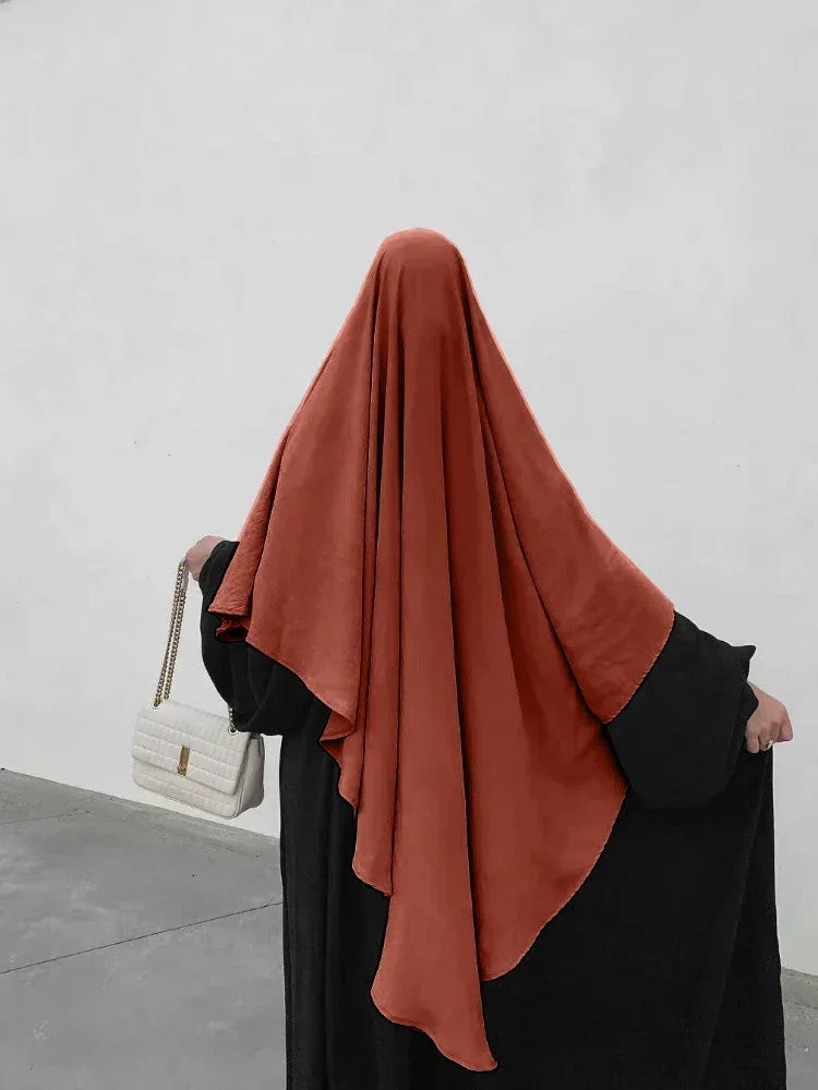 Eid Prayer Garment Hijab Long Khimar Ramdan Muslim Long Headcarf Women One Piece Jubha Islamic Hijabs Musulman Dejellab 2026