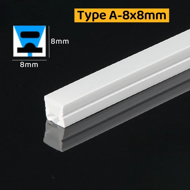 Embedded Flexible Neon Silicone Tube LED Rope Lamp Waterproof Diffuser Channel WS2811 WS2812B Outdoor Linear Ribbon Strip Lights