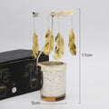Gold Metal Rotating Tealight Candle Holder for Table Design Candlesticks‌ - Elegant Dining Room Decor, Unique Centerpiece