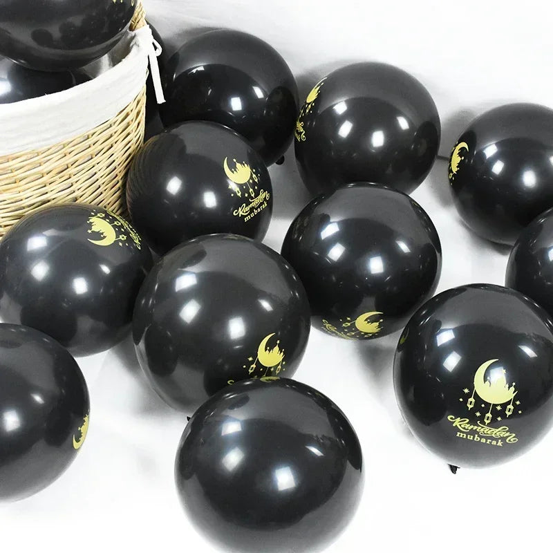 Eid Mubarak Latex Balloons Ramadan Kareem Decor Air Globos for Ramadan Mubarak Muslim Islamic Festival Party Supplies 2026
