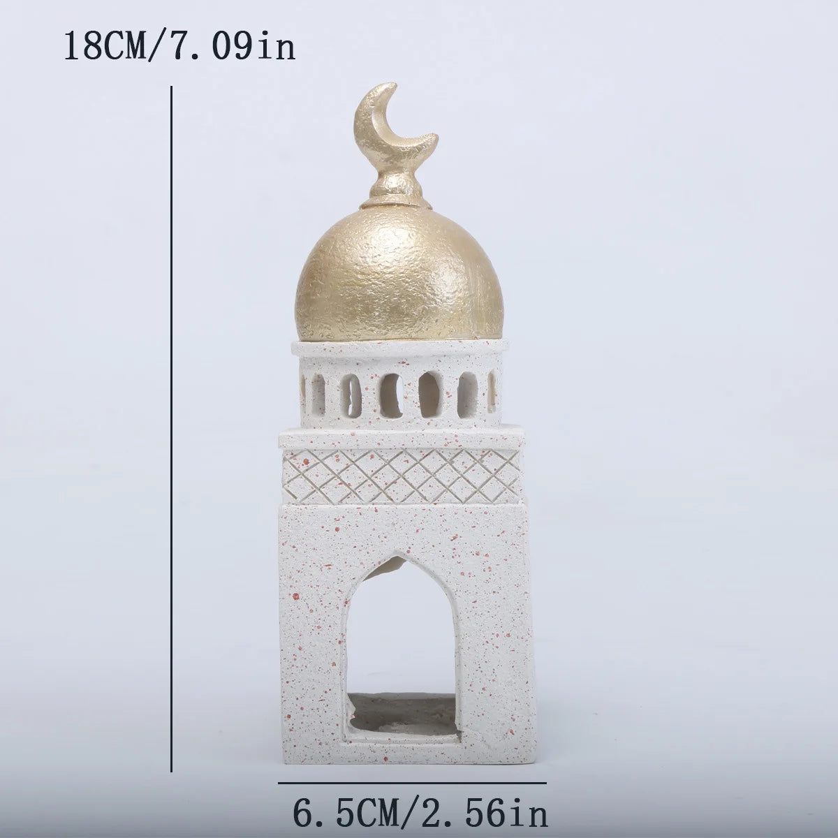Ramadan Ornaments Resin Material Mosque Islamic Castle Statue Family Tabletop Atmosphere Decoration Architectural Style Gift