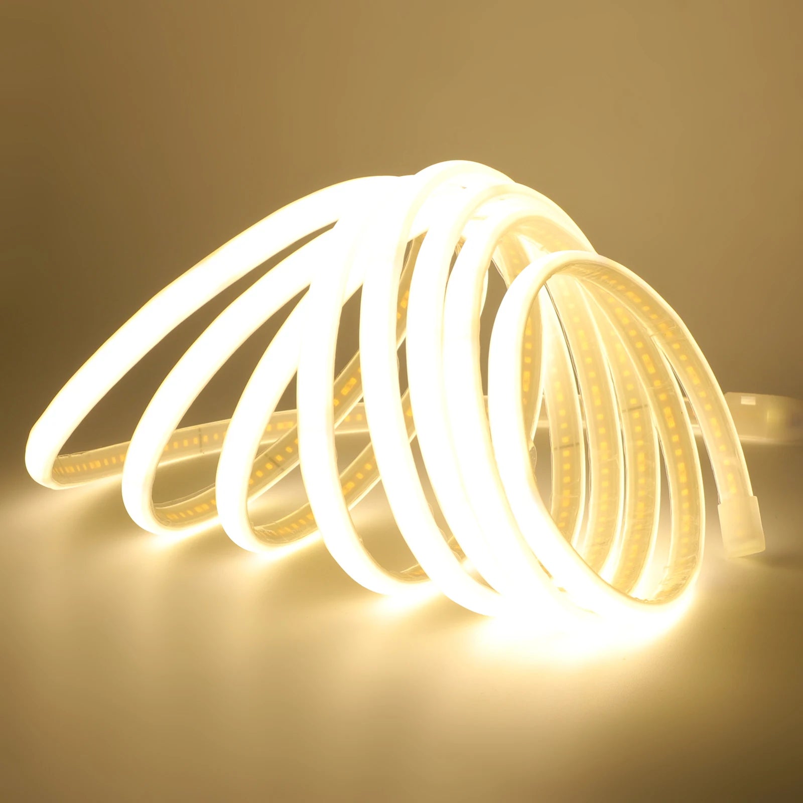 IP65 COB Self-adhesive Tape LED Neon Light Strips AC 230V RA90 Waterproof Outdoor Garden FOB Ribbon Lamp 2Pin Wire/EU Power Plug