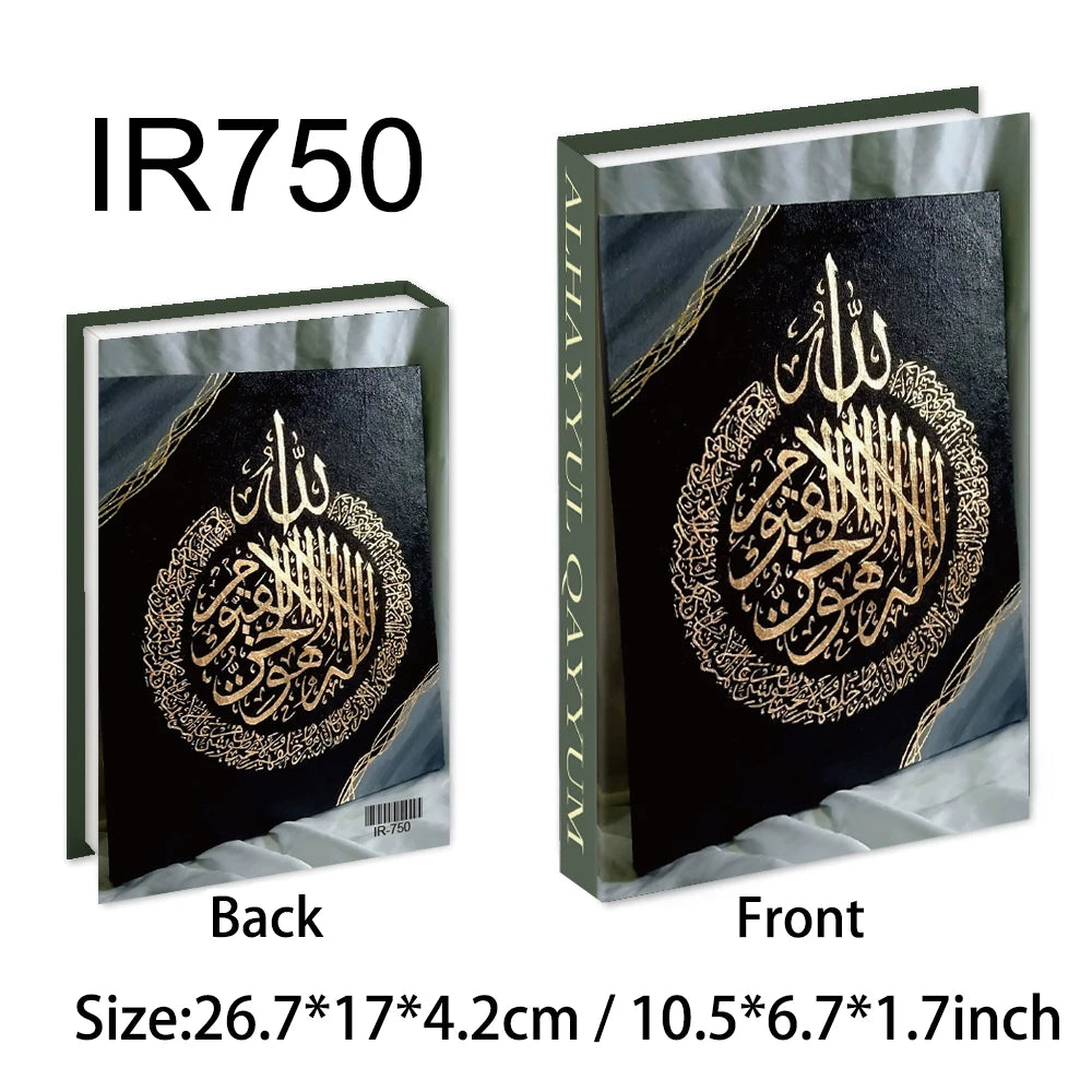 Islamic Luxury Fake Books Decorative Storage Box for Home