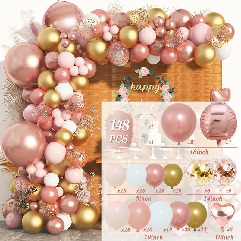 Balloon Garland Arch Kit Wedding Birthday Party Decoration Adult Kids Confetti Latex Ballons Baby Shower Wedding Party Supplies