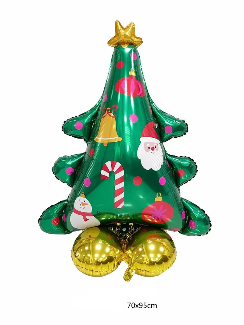 Christmas Foil Balloons Santa Claus Balloon Standding Balloon Christmas Gift Santa Balloon Xmas Party Supplies Home Decortion