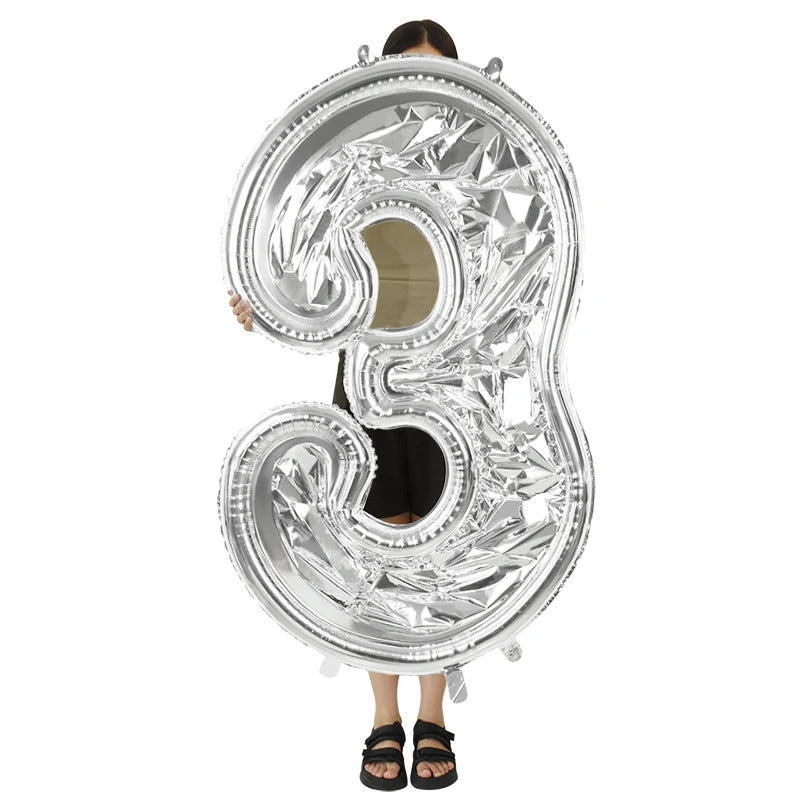 65inch Large Foil Number Balloon DIY Filling Frame 1st 18th Birthday Decoration Balloons Filling Box Wedding Anniversary Decor