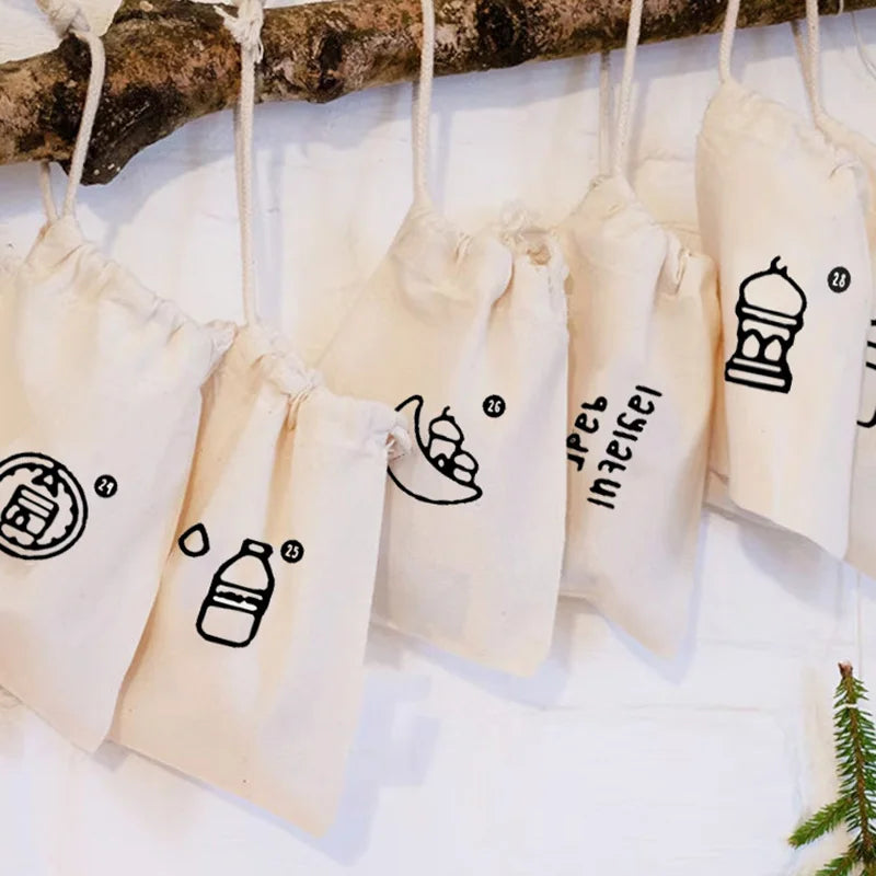 30 Days Ramadan Countdown Advent Calendar Bags Muslim Islamic Kareem Eid Mubarak Al-Fitr Decoration Children Kid Money Eidi Gift