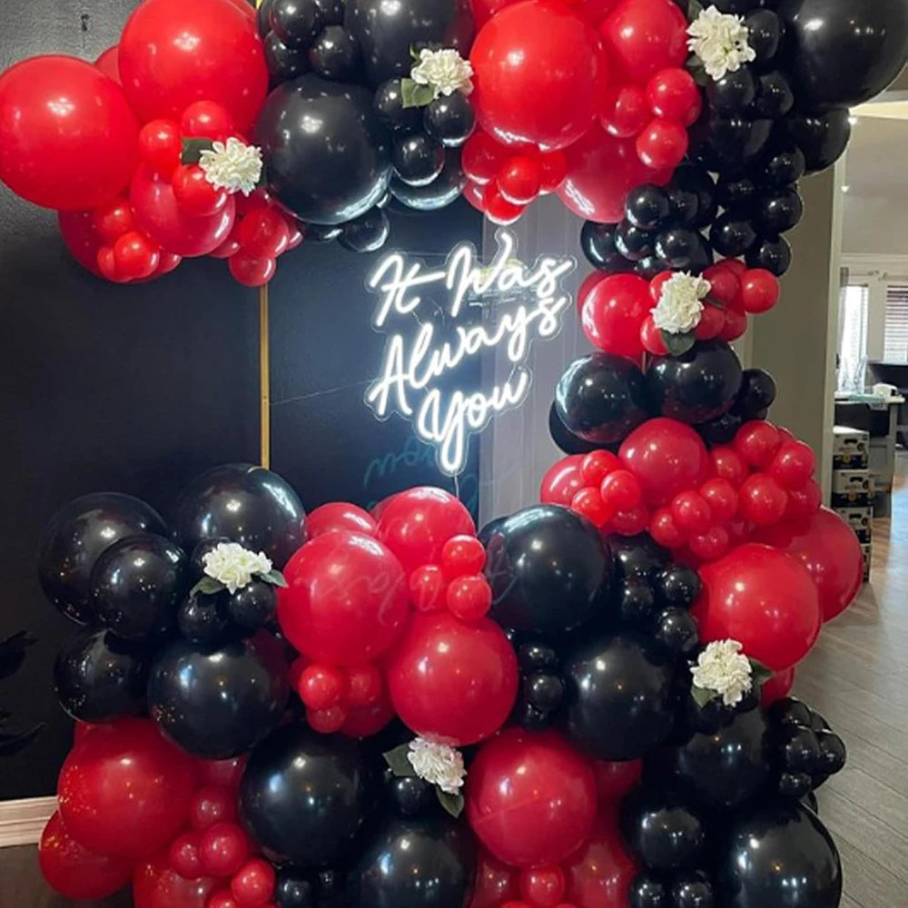 Pastel Pink Blue Balloons Black White Red Balloon Birthday Party Baby Shower Wedding Gender Reveal Birrthday Party Decoration