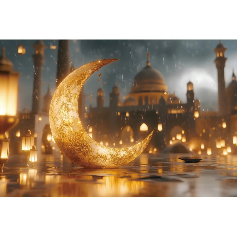 Ramadan Decorations Backdrops Moon Star Castle Islamic Muslim Eid Party Religious Celebration Portrait Photography Backgrounds