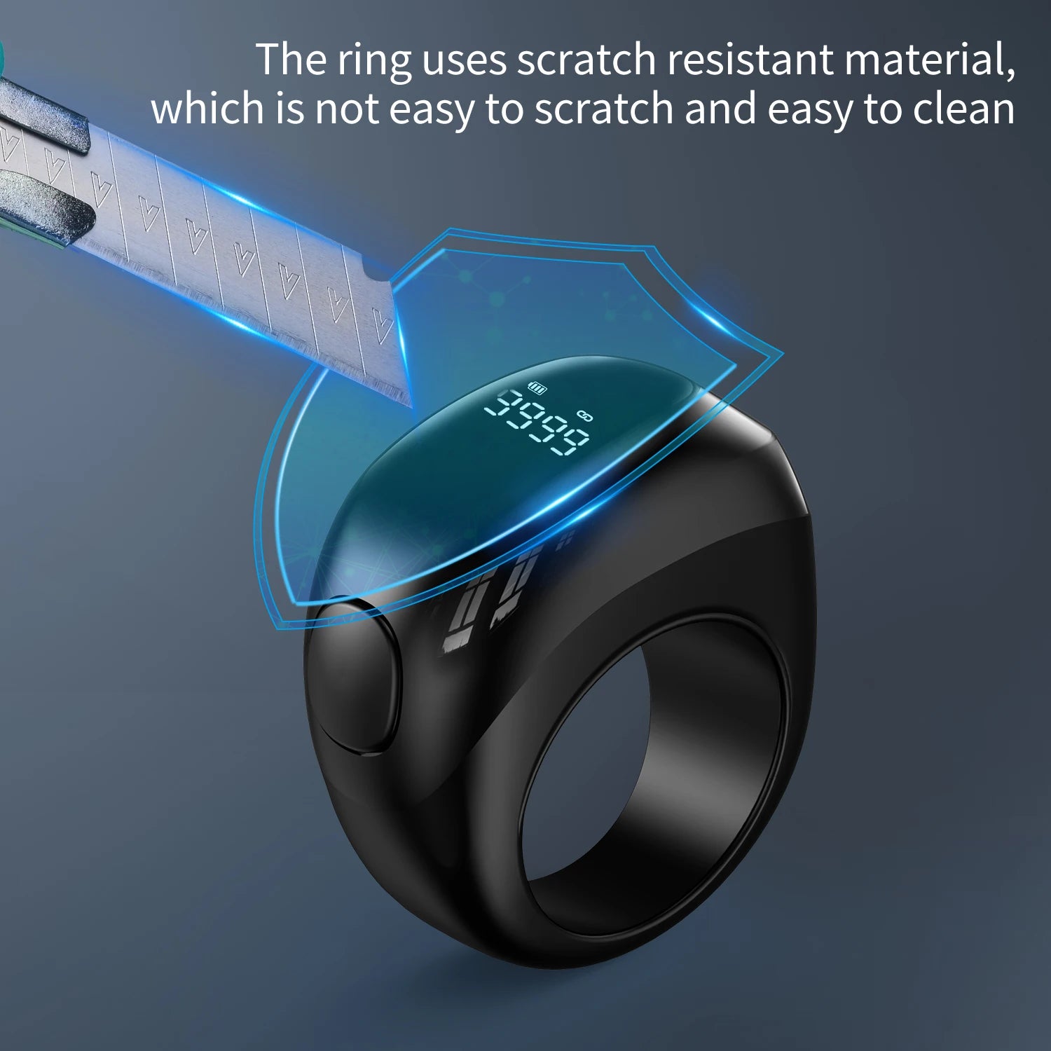 Muslim Gift Smart Electronic Counter Waterproof Tasbeeh Tasbih Zikr Ring Digital Tally Counter Interchangeable Rings