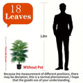 24-Leaves 31.5 Inch Artificial Fan-Leaf Sunflower Palm Tree – Large Fake Decorative Plant